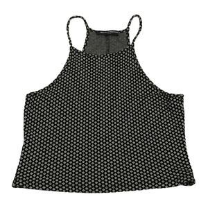 Brandy Melville Diamond Print Cropped tank top One Size